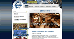 Desktop Screenshot of internationalmetal.com
